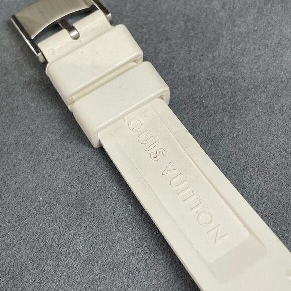 Authentic Louis Vuitton 28mm Tambour Diamond White wristwatch - Picture 4 of 11